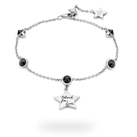 gucci blind for love black star bracelet